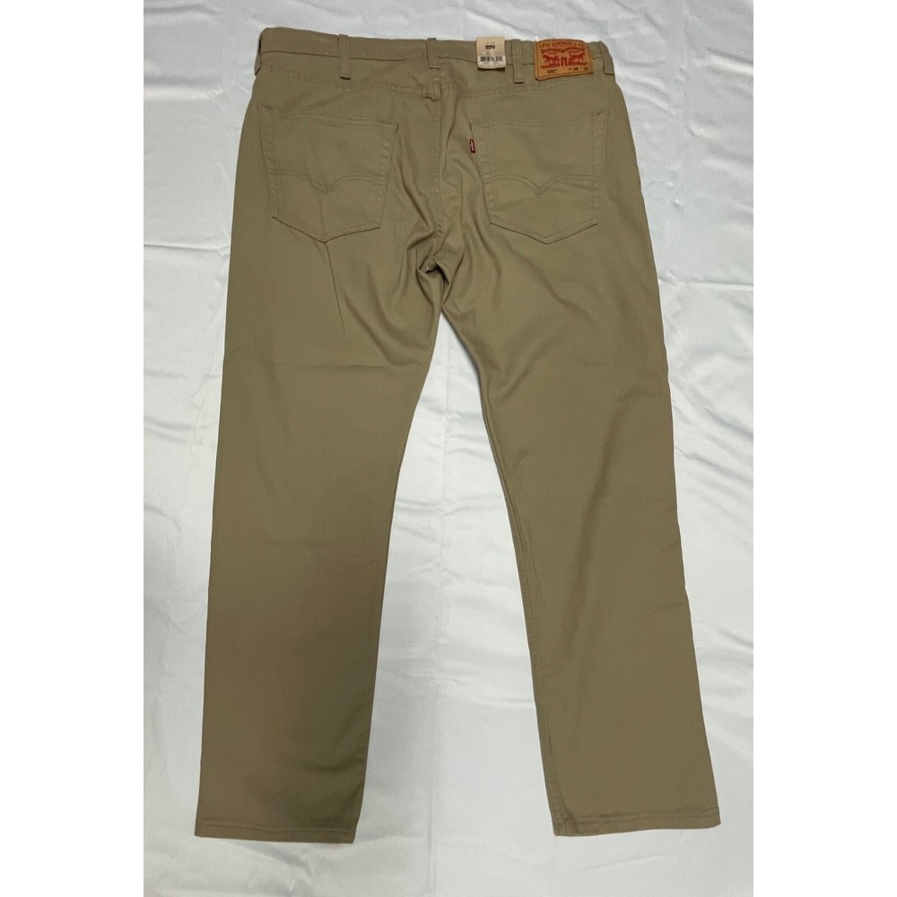LEVIS 502 JEANS MENS 38 X 32 TAN 502 TAPER STRETCH 99% COTTON - Picture 14 of 14